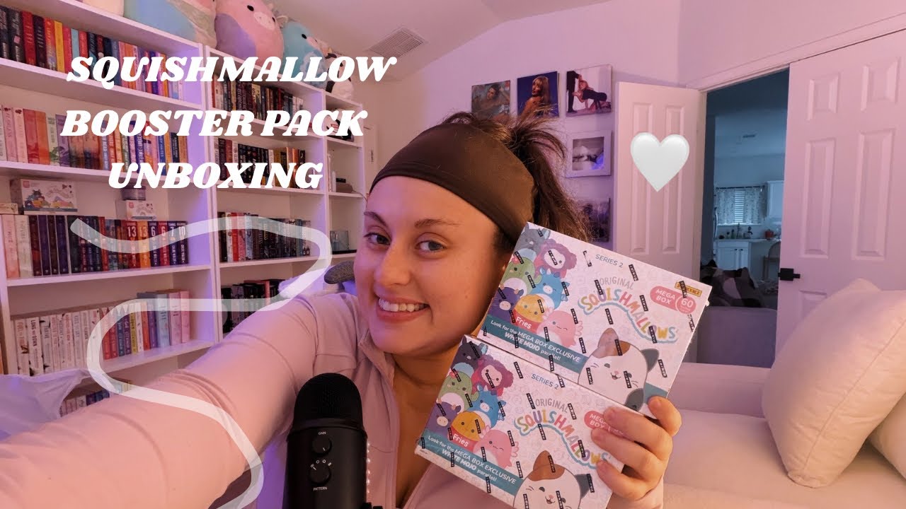 ASMR | squishmallow cards pulls ✨ | crinkling, whispering, tapping sounds 