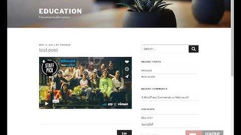 WordPress Vimeo Embed Tutorial | Wp Learning Lab
