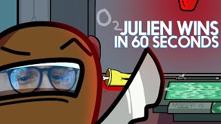 Julien wins Among Us in 60 seconds