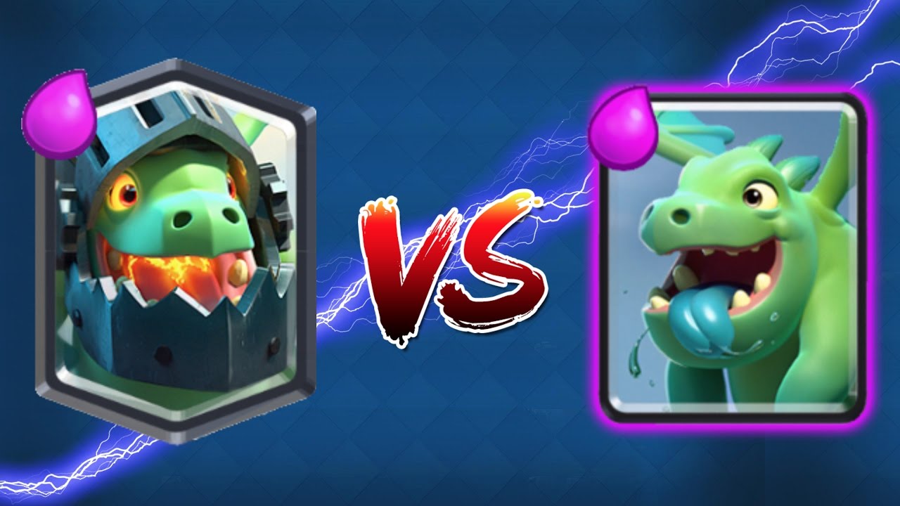 CLASH ROYALE | INFERNO DRAGON VS. BABY DRAGON! | Which Card Is Better ...