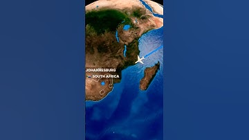 India to South Africa Flight Map Animation ( FREE TO USE ) #travel #map #animation