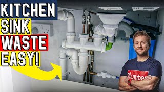KITCHEN SINK WASTE - How To Install Step by Step