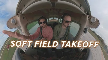 How to do a soft field takeoff | Student Pilot Lessons | Cessna 172 #360