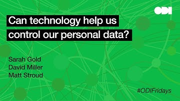 Friday lunchtime lecture - Can technology help us control our personal data?