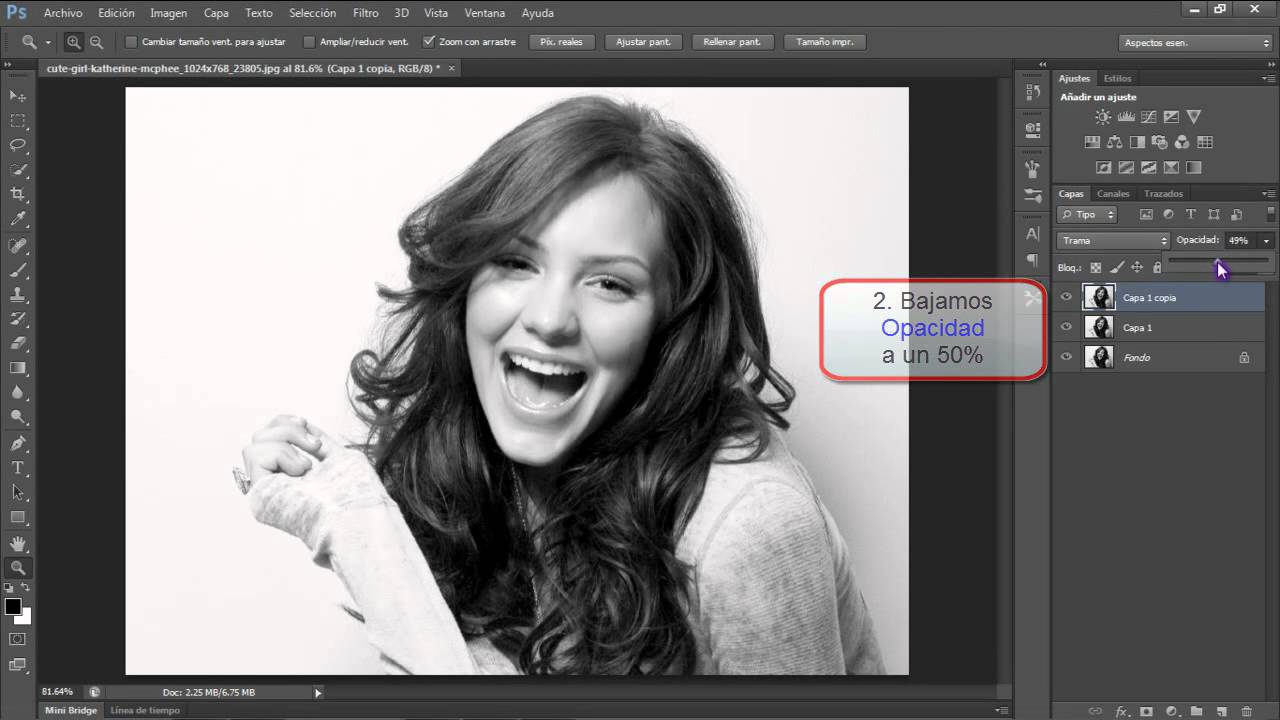 Como Poner Una Foto En Blanco Y Negro En Illustrator