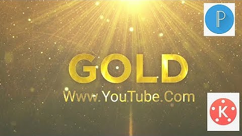 Golden (Glossy) Logo & Text Animation -KinemasterTutorial