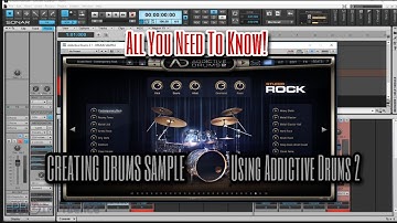 How To Create Drums Sample Using Addictive Drums 2 #addictivedrums2 #audio #cakewalk #cakewalksonar