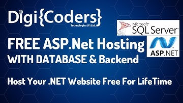ASP DOT NET PROJECT HOSTING with Database | FREE Hosting with Backend | DigiCoders Technologies