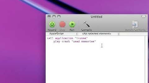 Simple applescript tutorial