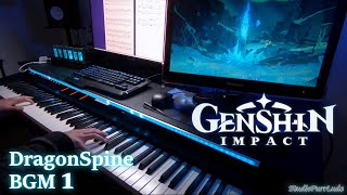 Video thumbnail of "[Piano+Sheet] Genshin Impact 1.2 OST - Moonlike Smile (DragonSpine BGM Piano Arrangement)"