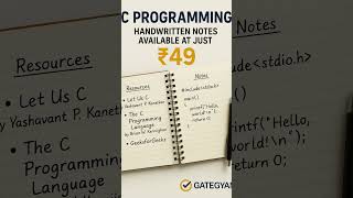 C- Programming notes are available just at ₹49