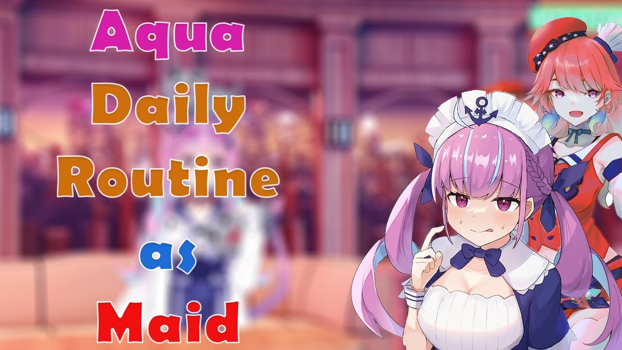 What is Aqua Daily Routine as Maid? Is she really doing her job????