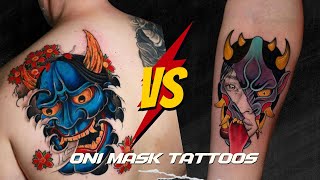60  Oni Mask Tattoos You Need To See!