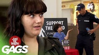 Policeman Steals Kids Chocolate Prank