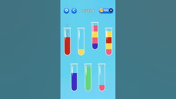 Water sort puzzle game #game #level 6#youtube #gameplay #shorts