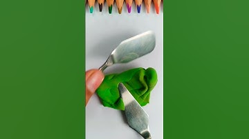 What color do mixed clay make??#colormixing #asmrsounds #oddlysatisfying #relaxingvideo #asmr