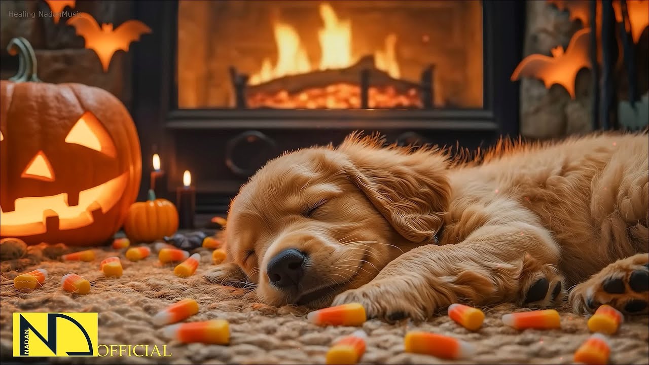 24 часов успокаивающей музыки для собак 🎃🐶 Облегчение тревоги разлуки 🎶 Глубокий сон 👻 Без рекламы