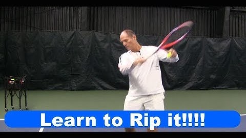 Tennis Instruction :Racquet Acceleration - Learn to Rip it!