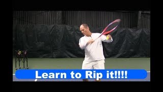 : Tennis Instruction :Racquet Acceleration - Learn to Rip it!