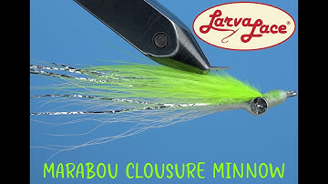 Fly tying tutorial with Larva Lace: Marabou Clouser Minnow