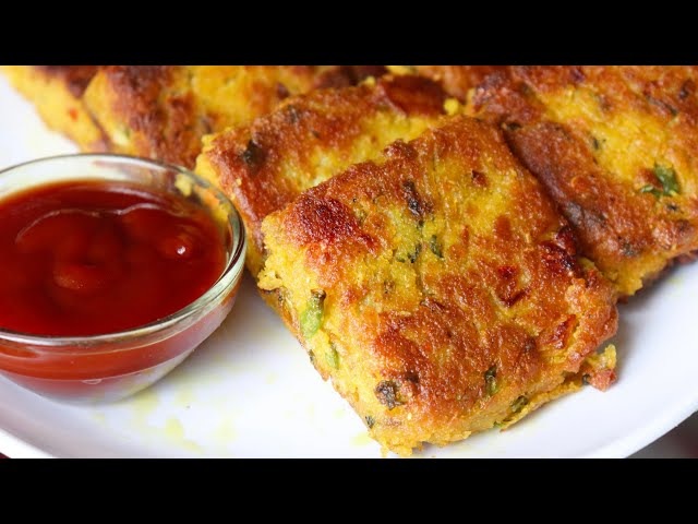 Suji besan ka naye tarike ka bina tala hua nasta | instant breakfast recipe | #shorts class=