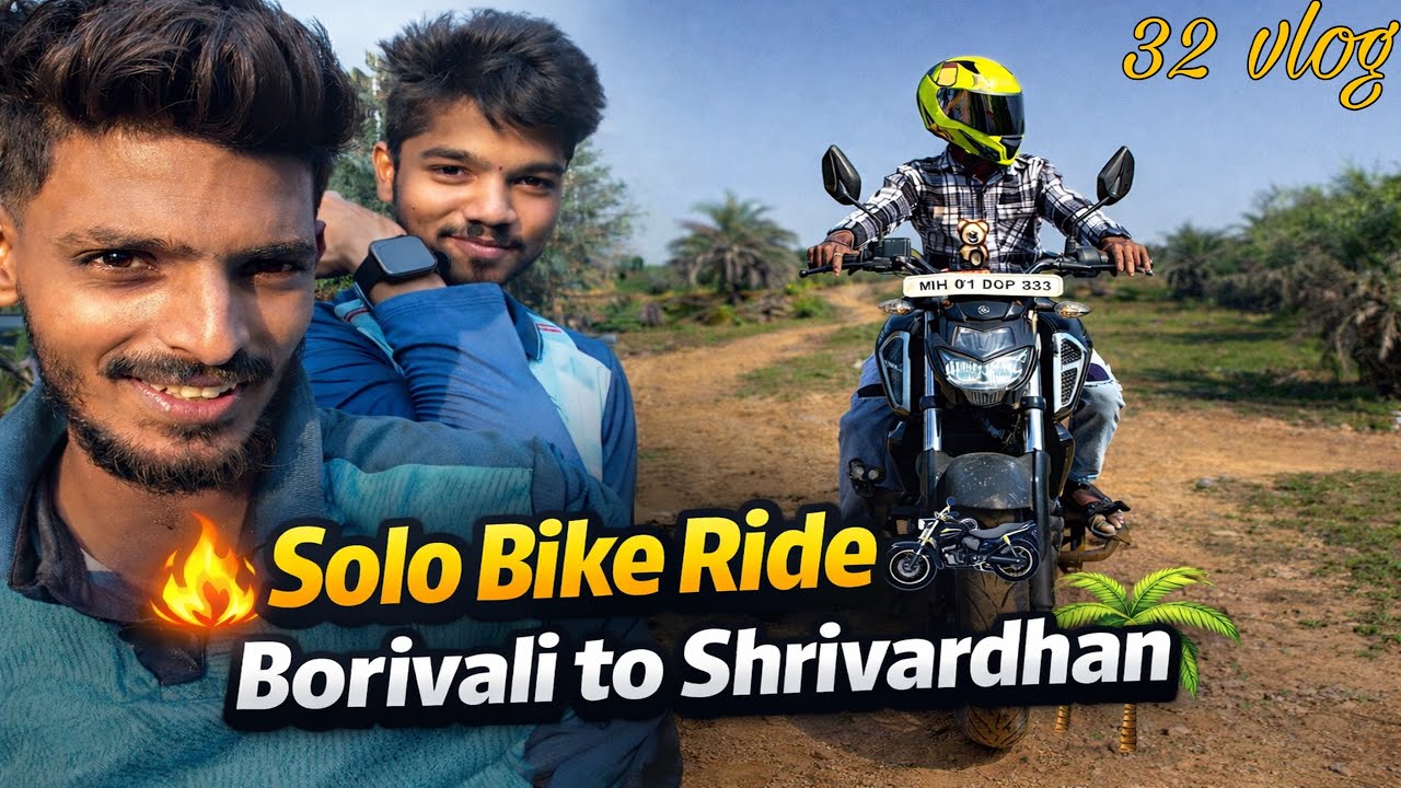 Solo baik ride Borivali to Shrivardhan 🏍️ | येकटा गेलो गावी बोरीवली ते श्रीवर्धन 🏍️