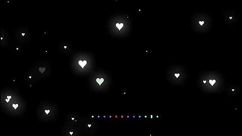White heart visualizer black screen template KineMaster Pro2