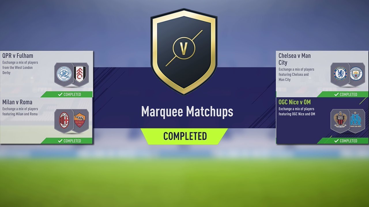FIRST FIFA 18 MARQUEE MATCHUPS SBC *CHEAP & FAST METHOD* (COMPLETED)!