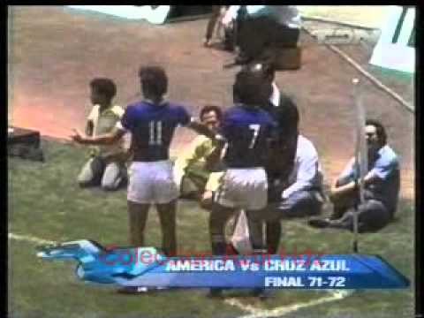 Cruz Azul 4 - Amrica 1. Final 71-72 Cruz Azul Campen