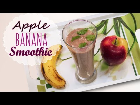 apple-banana-smoothie---healthy-breakfast-recipes---post-workout-snack