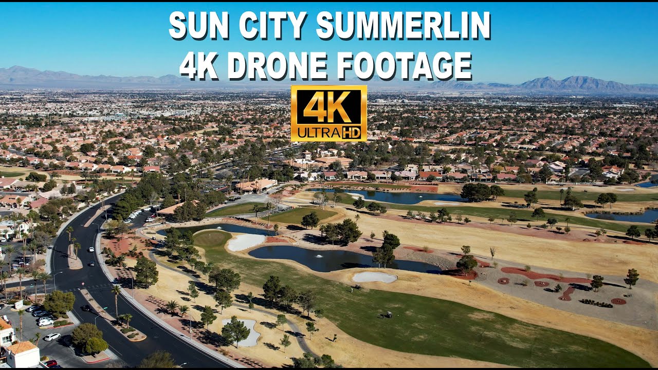 Sun City Summerlin 4K Drone Footage YouTube