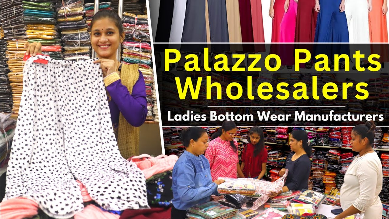 Palazzo Pants Wholesalers Ladies Bottom Wear Manufacturers Kesaria