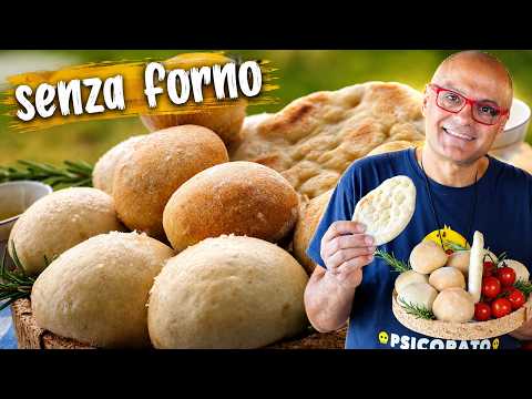 SENZA FORNO PANE MORBIDO 3 Cotture differenti di pane FACILE senza forno