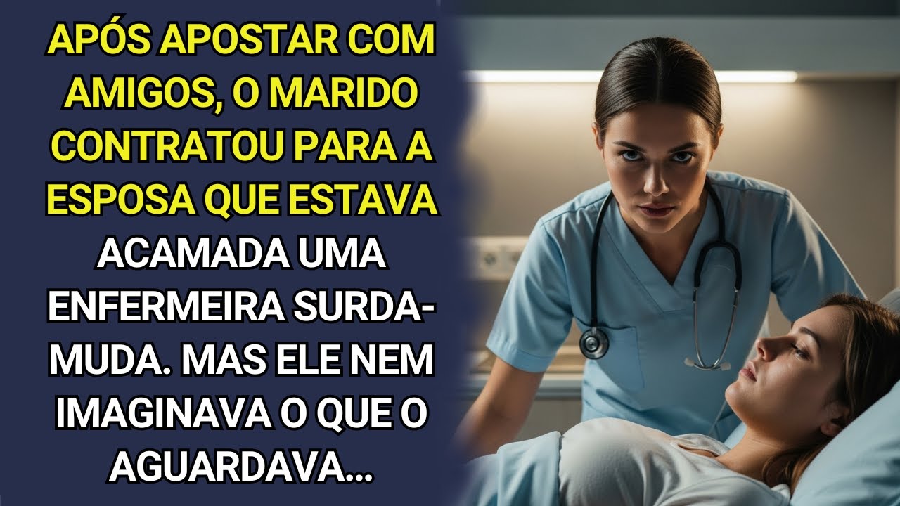 Apostou com amigos a morte da esposa e contratou uma enfermeira surda-muda.Mas tudo saiu do controle