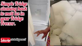 Simple Fridge/Freezer cleaning hack #totallypeace1 #cleaning # fridges # Freezer #fypviral #video#