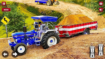 Real Tractor Trolley Cargo Farming Simulator - New Tractor Transport Game - Android Gameplay
