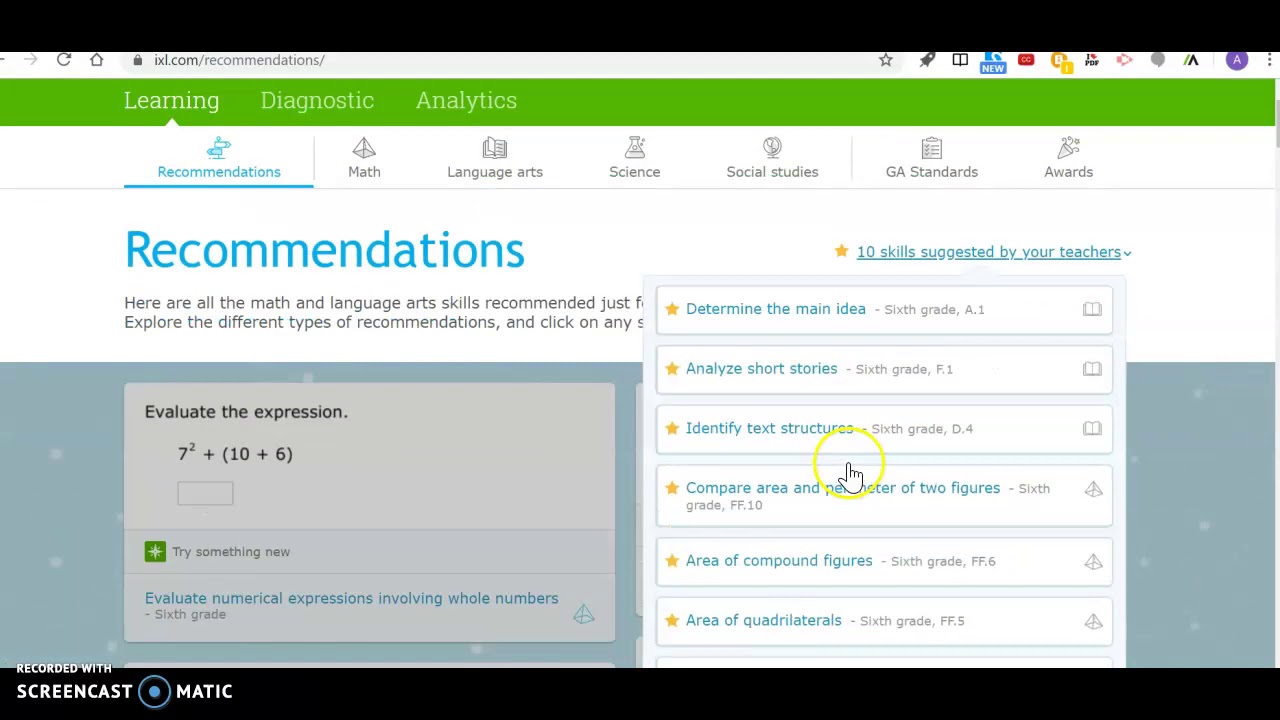 how to go to assignments on ixl