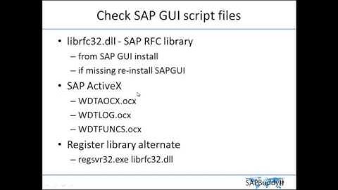 3  Prerequisite  for SAP Excel integration