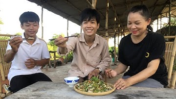 LẦN ĐẦU CHẾ BIẾN VÀ ĂN MÓN NỘM QUẢ NÚC NÁC ( Ngon nhức cái nách luôn )