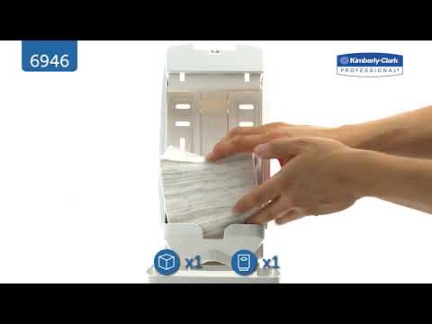 Kimberly-Clark 6946 Диспенсер для туалетной бумаги в пачках Aquarius®, белый Kimberly-Clark 6946 Диспенсер для туалетной бумаги в пачках Aquarius®, белый