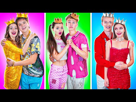 Бедная Vs Богатая Vs Гига Богатая Пара! Кто Лучшая Пара в Школе?