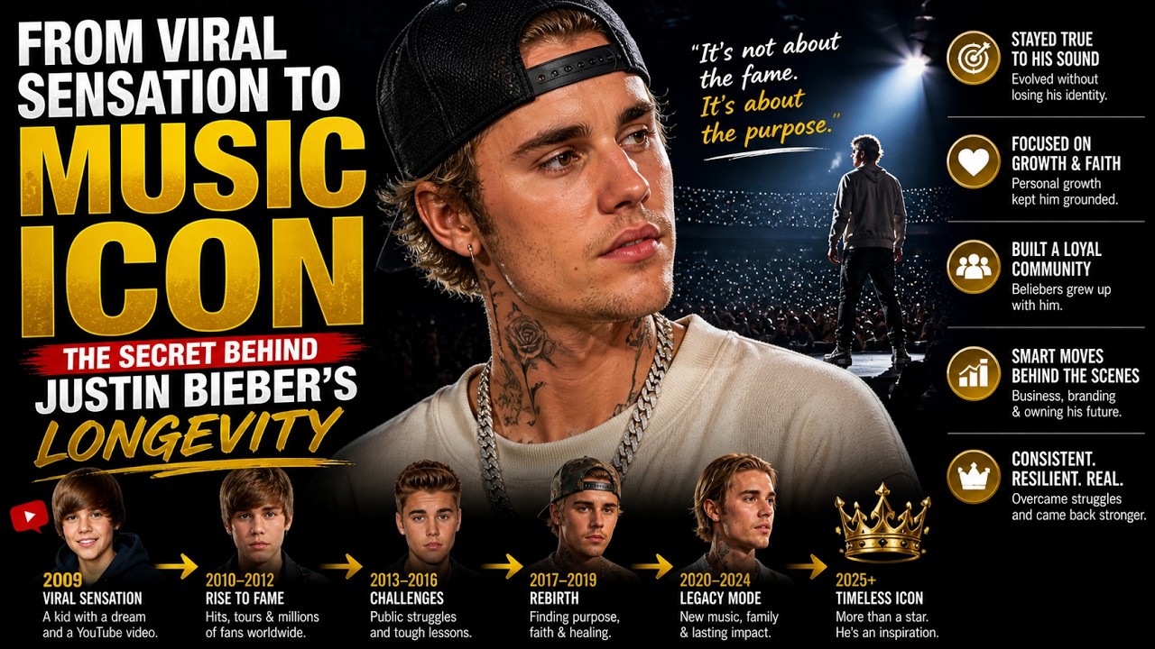 From Viral Sensation to Music Icon — The Secret Behind Justin Bieber’s ...