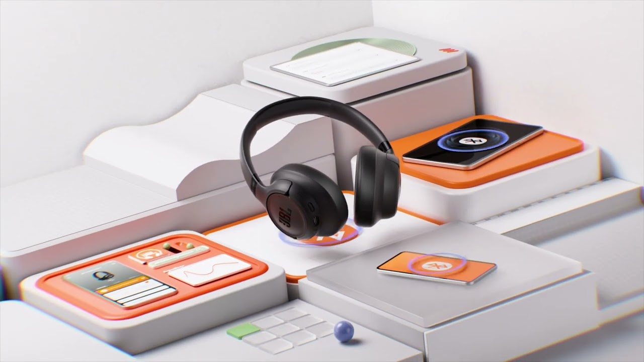 JBL Tune 730BT Wireless Over-Ear Bluetooth Wireless Headphones.
