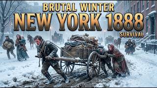 How Families Survived the Brutal Winter of 1888 New York | Relaxing History to Fall Asleep