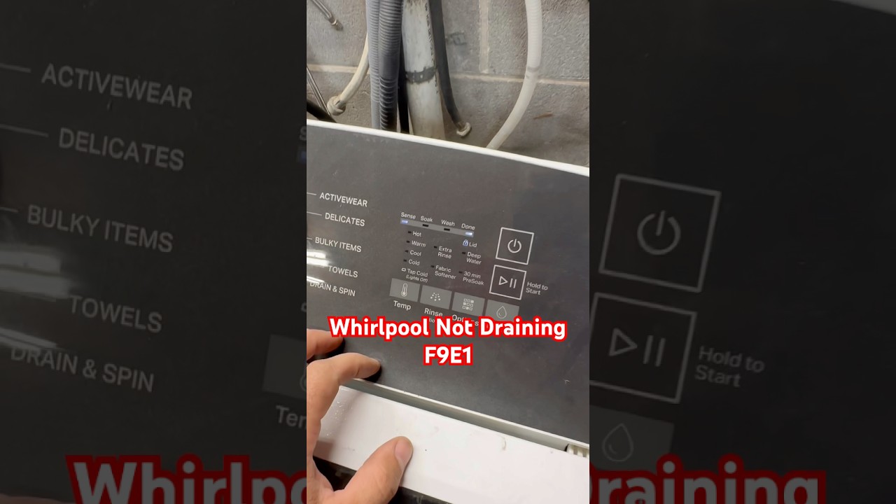 WTW5057LW0 F9E1 Long Drain | PUMP WIR OF DEATH!!! #appliancesrepair #whirlpools #maytag #diy