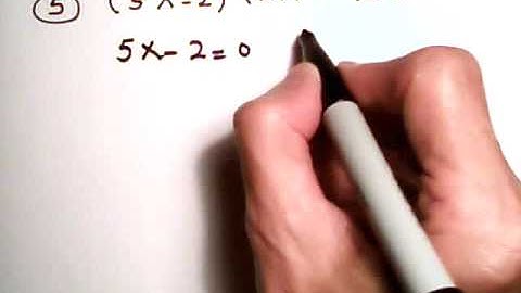 College Algebra  3.2(a)  Video #1 Solving quadratic equations by  factoring