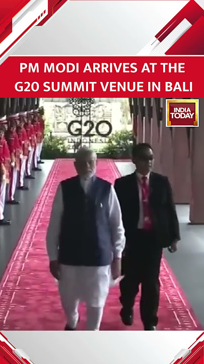 PM Modi Arrives At The G20 Summit Venue In Bali, Indonesia #shorts