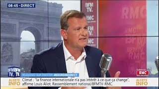 Pour Louis Aliot (RN), "l'Aquarius doit rester à quai" même si il retrouve un pavillon