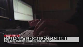Escort scam involving robbery reported by several victims in Erie County