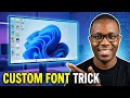 Customize Windows Fonts Using Registry Editor | Make Your Windows Look Unique